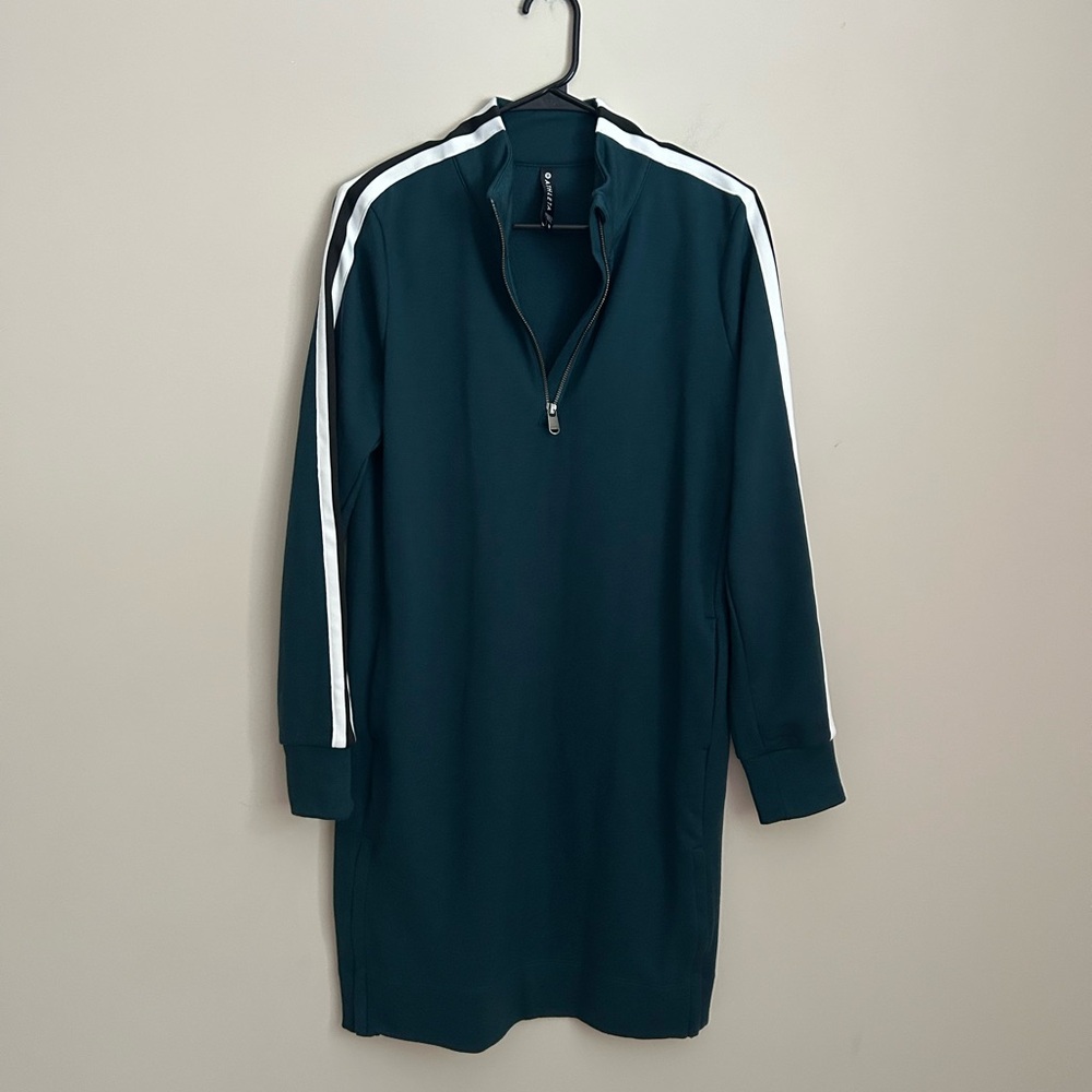 Athleta Crosstown Track Dress in Oceanic Teal Size Medium